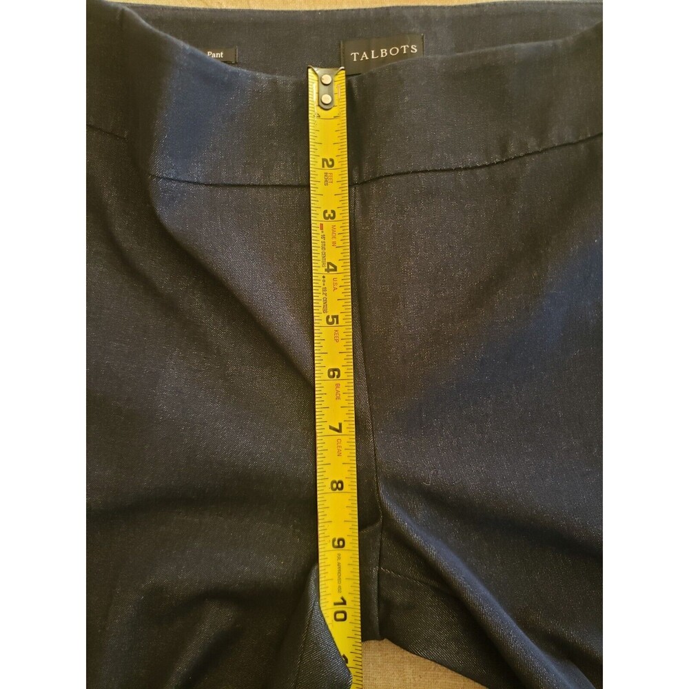 Talbots Women’s Size 2 Chatham Navy Blue Ankle Side Zip Pants EUC - Picture 13 of 13